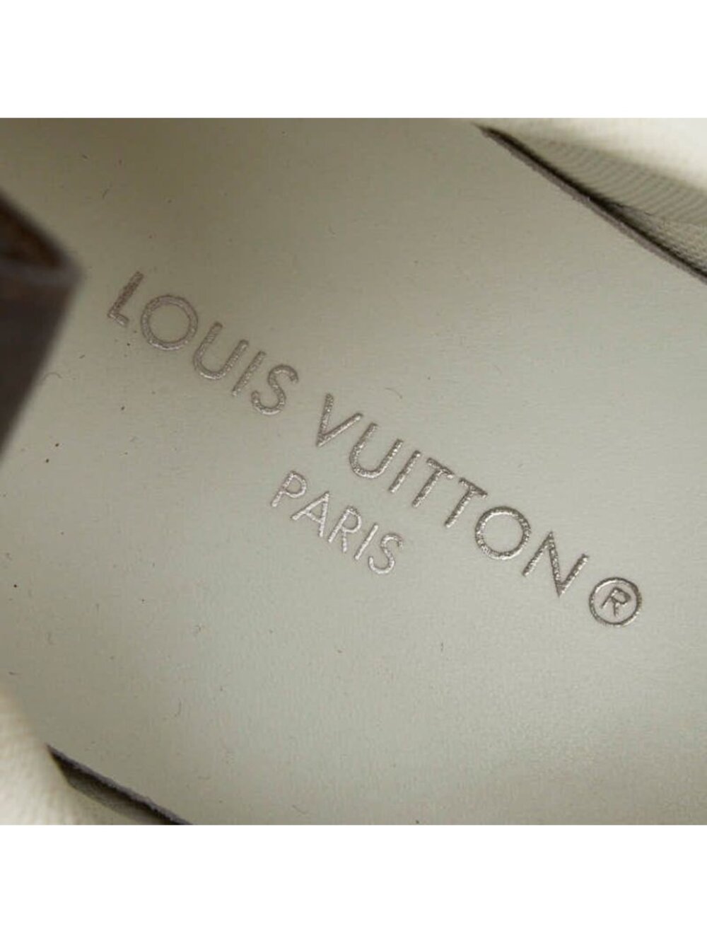 Louis Vuitton Monogram LV A-light Line 39 White Navy Brown Leather Sneaker - Picture 6 of 9